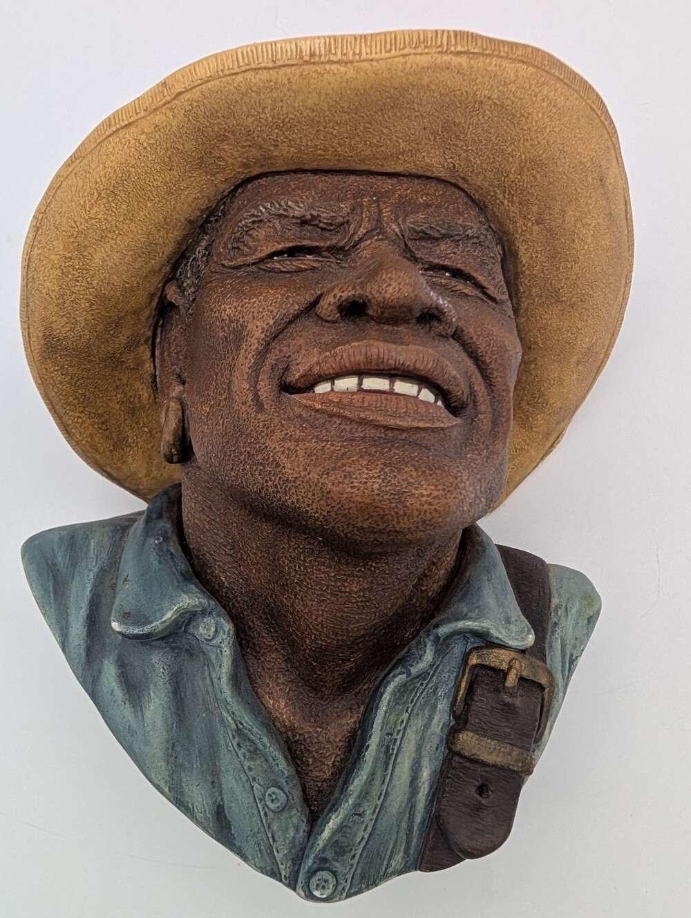 Vintage (1988)  Bossons "York" Chalkware Wall Hanging Head Figure